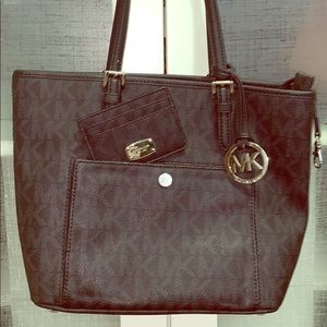 Black Michael Kors wallet and purse